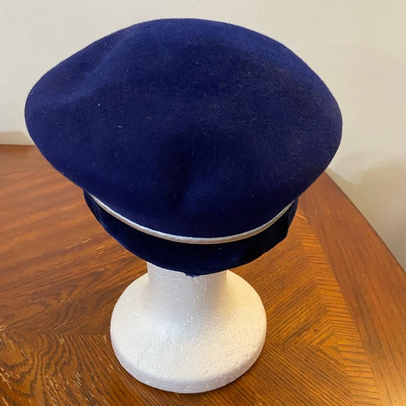 Blue hat with silver trim - Picture 6 of 7